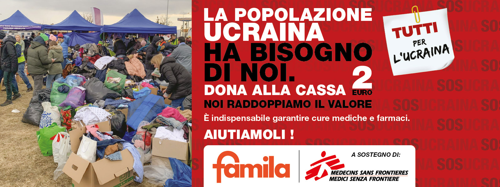 Famila radddoppia la tua donazione